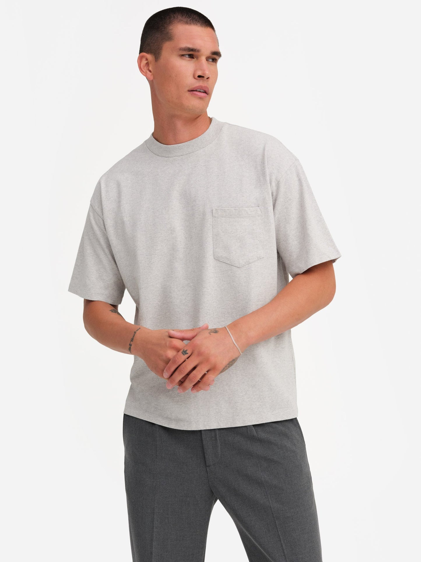 Men's Organic Heavyweight Cotton Relaxed Tee 100% cotton