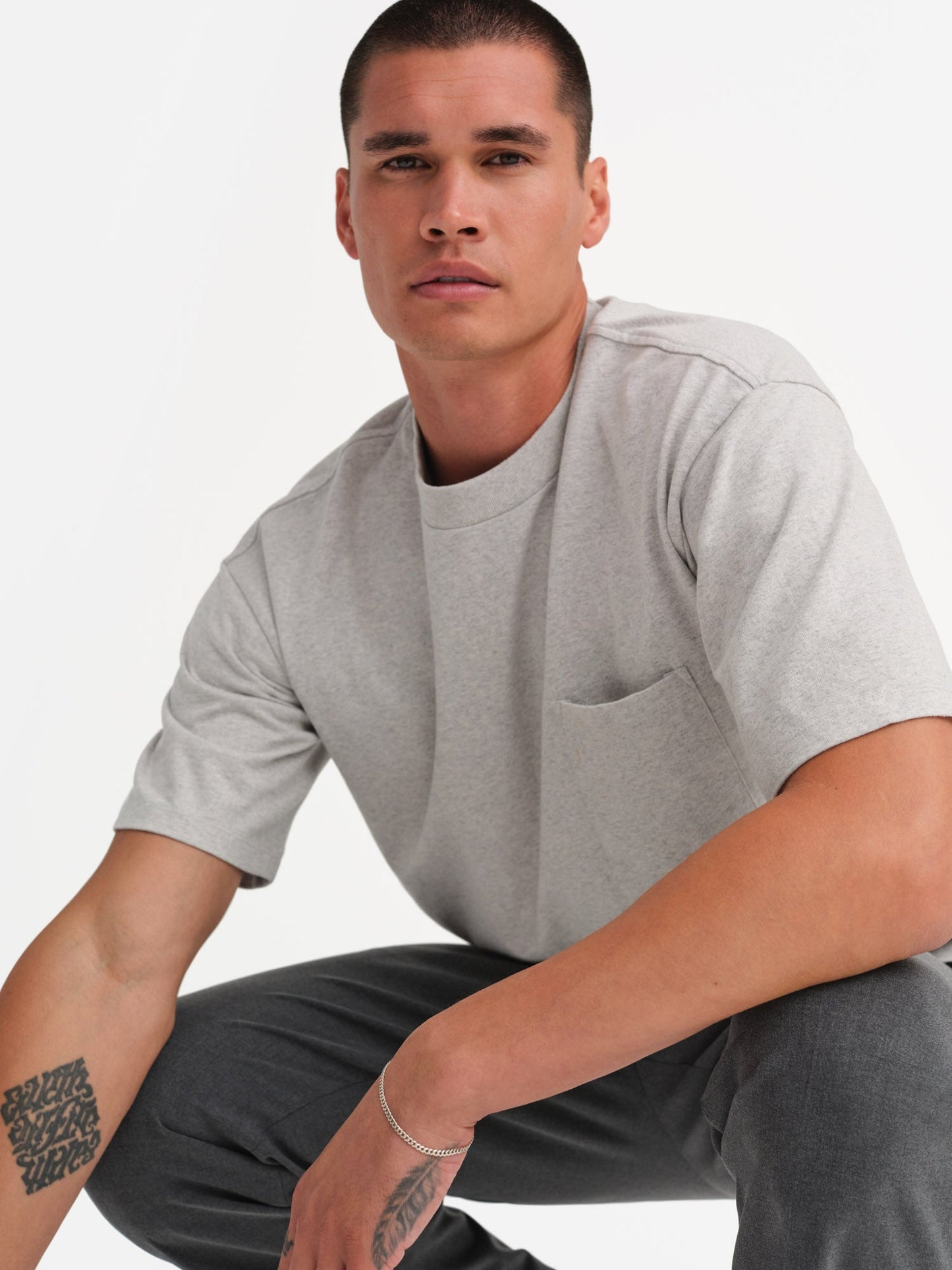 Men's Organic Heavyweight Cotton Relaxed Tee 100% cotton